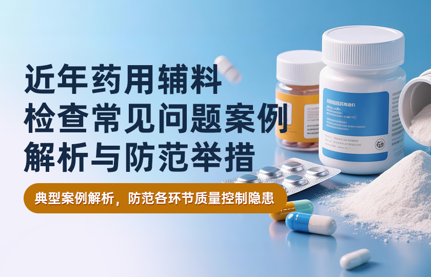 近年药用辅料检查常见问题案例解析与防范举措