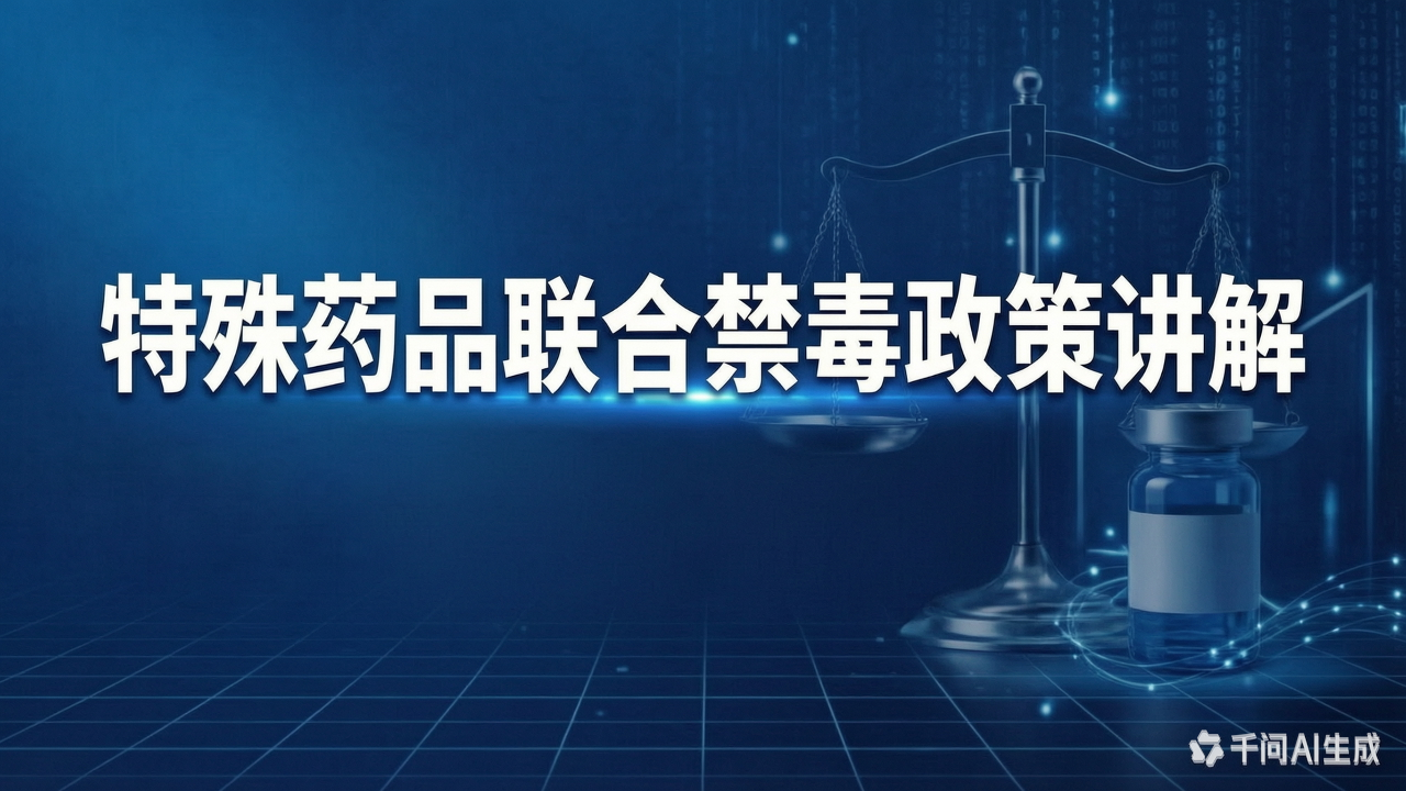 【2026-监管更新】特殊药品联合禁毒政策讲解