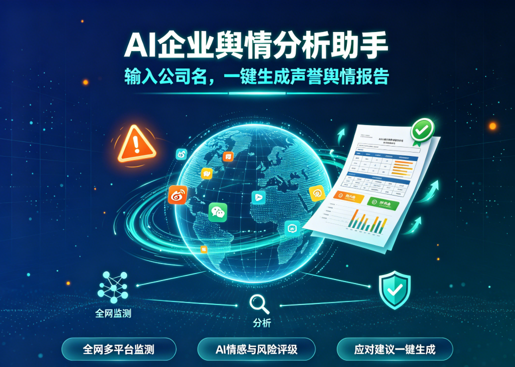 AI 企业舆情分析助手