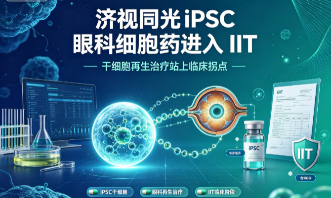 济视同光 iPSC 眼科细胞药进入 IIT：干细胞再生治疗站上临床拐点