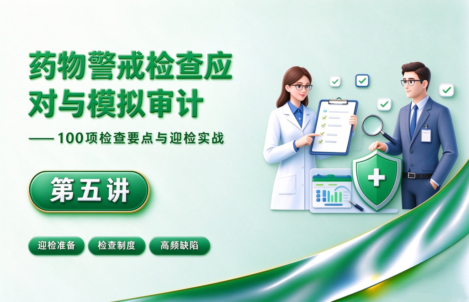 药物警戒检查应对与模拟审计——100项检查要点与迎检实战