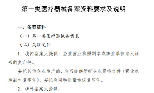 国家药监局关于第一类医疗器械备案有关事项的公告(2022年第62号)