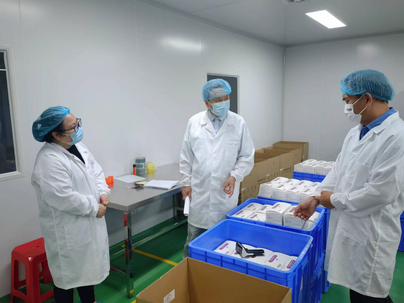 海南省药监局开展疫情防控医疗器械生产环节质量安全飞行巡查