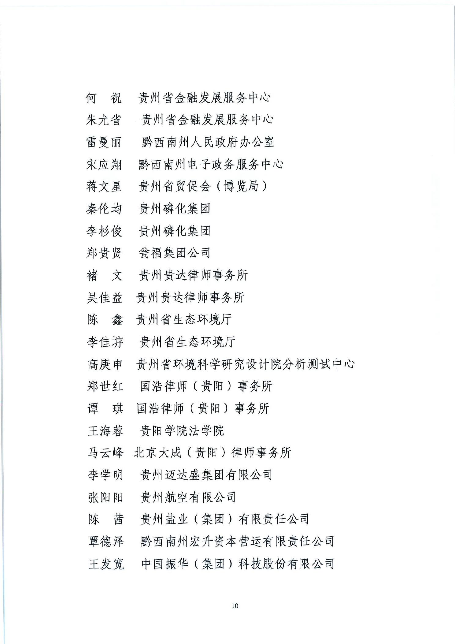 关于贵州省涉案企业合规第三方监督评估机制第一批专业人员拟入选名单的公示