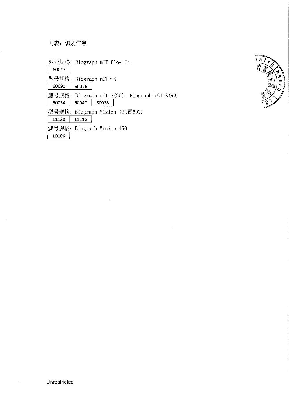 美国西门子医疗系统股份有限公司对正电子发射及X射线计算机断层成像系统主动召回