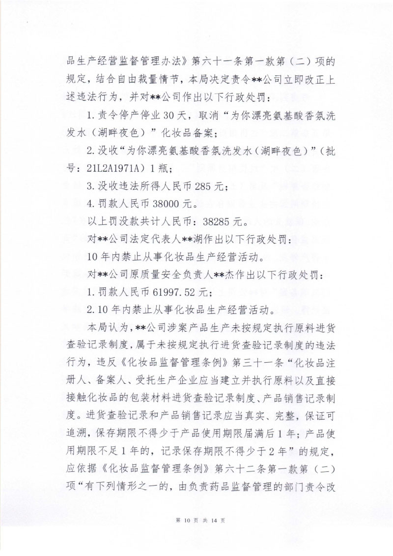 行政处罚决定信息公开表(汕头市**生物科技有限公司) 行政处罚决定信息公开表(汕头市**生物科技有限公司)