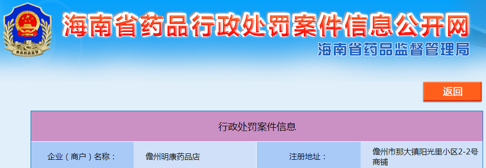 海南儋州市市场监督管理局关于儋州明康药品店购销药品未建立购销记录及不凭处方销售处方药案（儋市监处罚〔2023〕256号）.png