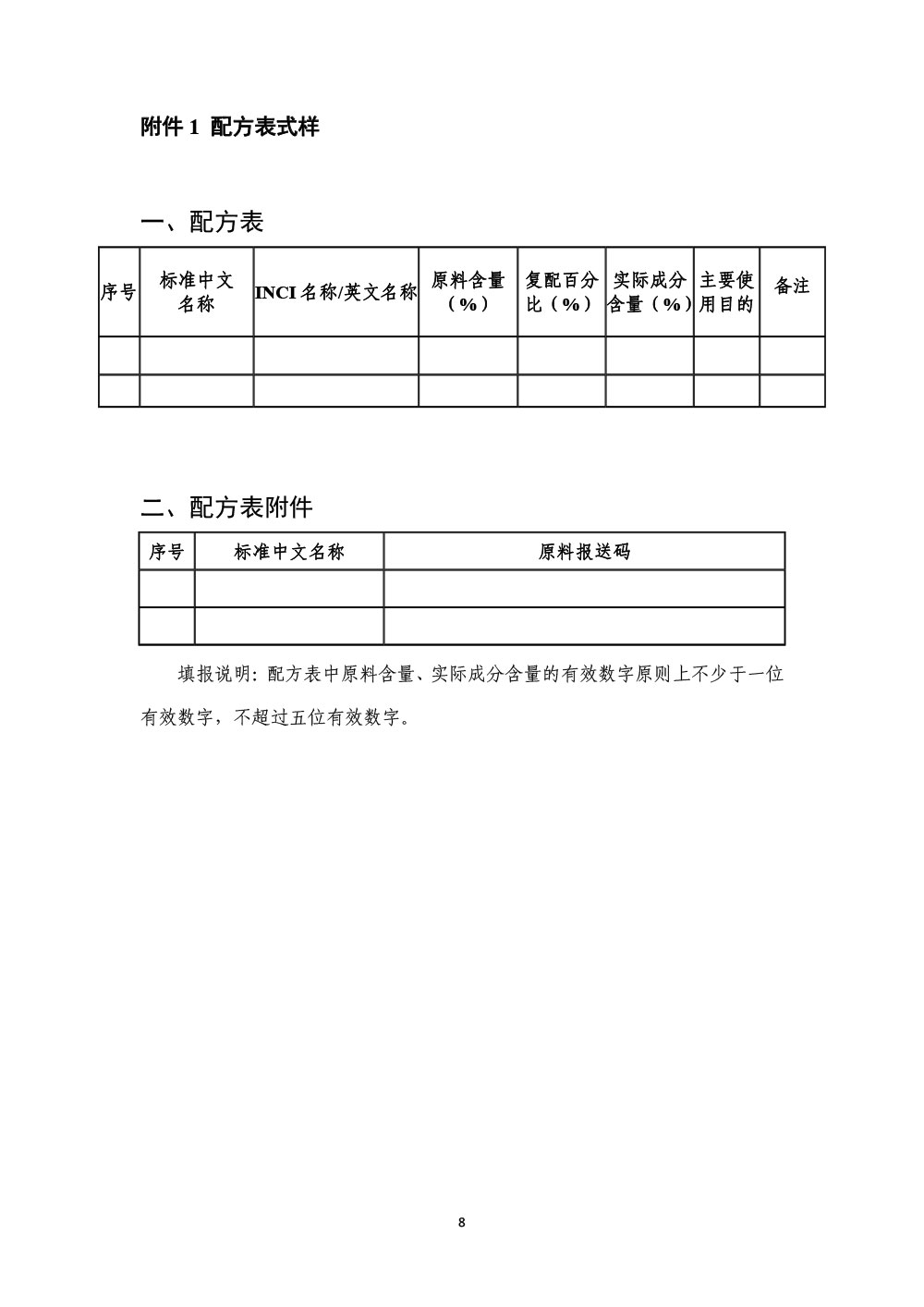 中检院关于发布《化妆品配方填报技术指导原则》的通告（2023年第2号）