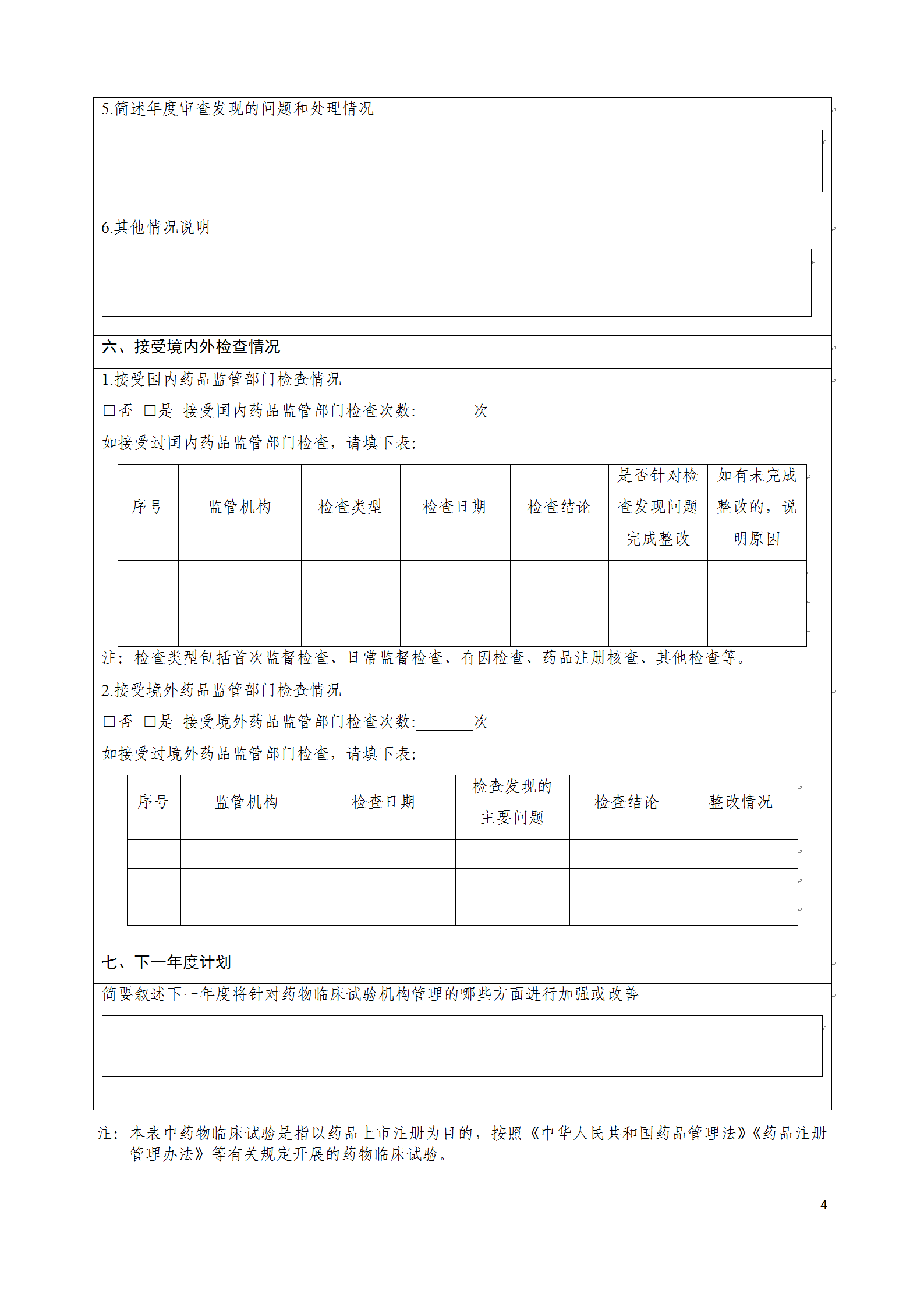 药物临床试验机构年度工作总结报告模板