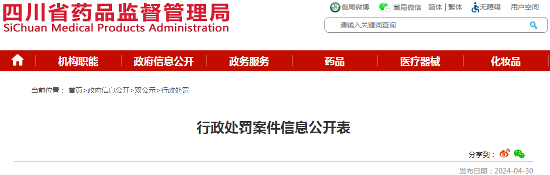 四川众源药业有限公司为他人无证经营提供药品案（川药监罚决〔2024〕1004号）