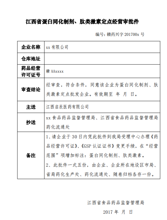 蛋白同化制剂、肽类激素定点经营批件.png