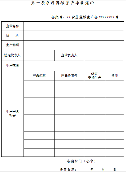 第一类医疗器械生产备案凭证.png