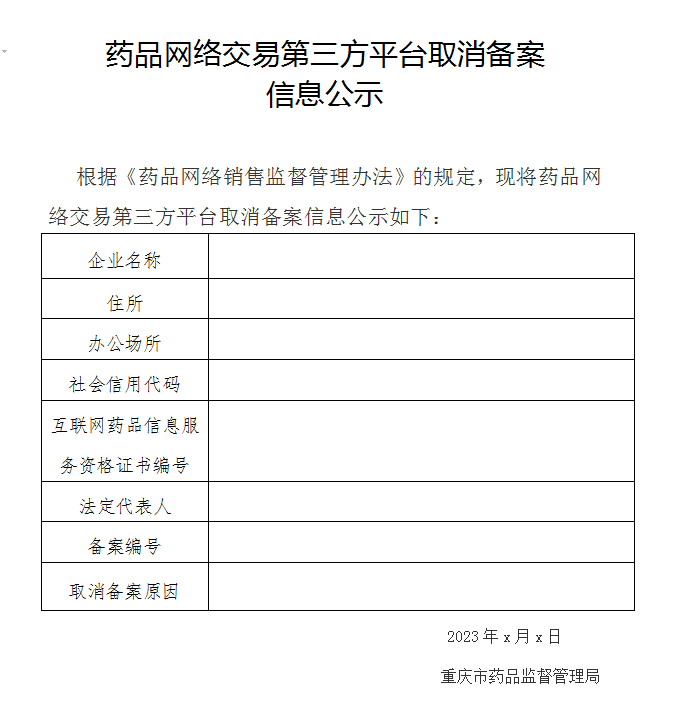 药品网络交易第三方平台取消备案信息公示.png